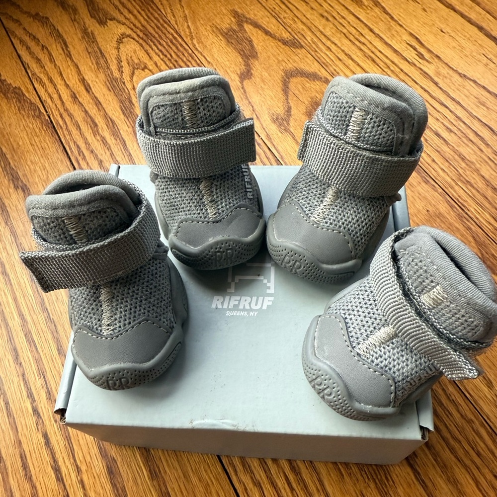 Rifruf Caesar 1 size 2 grey wool dog boots shoes sneakers